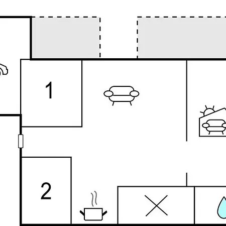 With Fireplace I Nyaraló