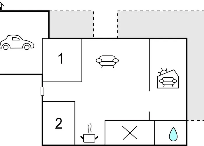 With Fireplace I Ferienhaus